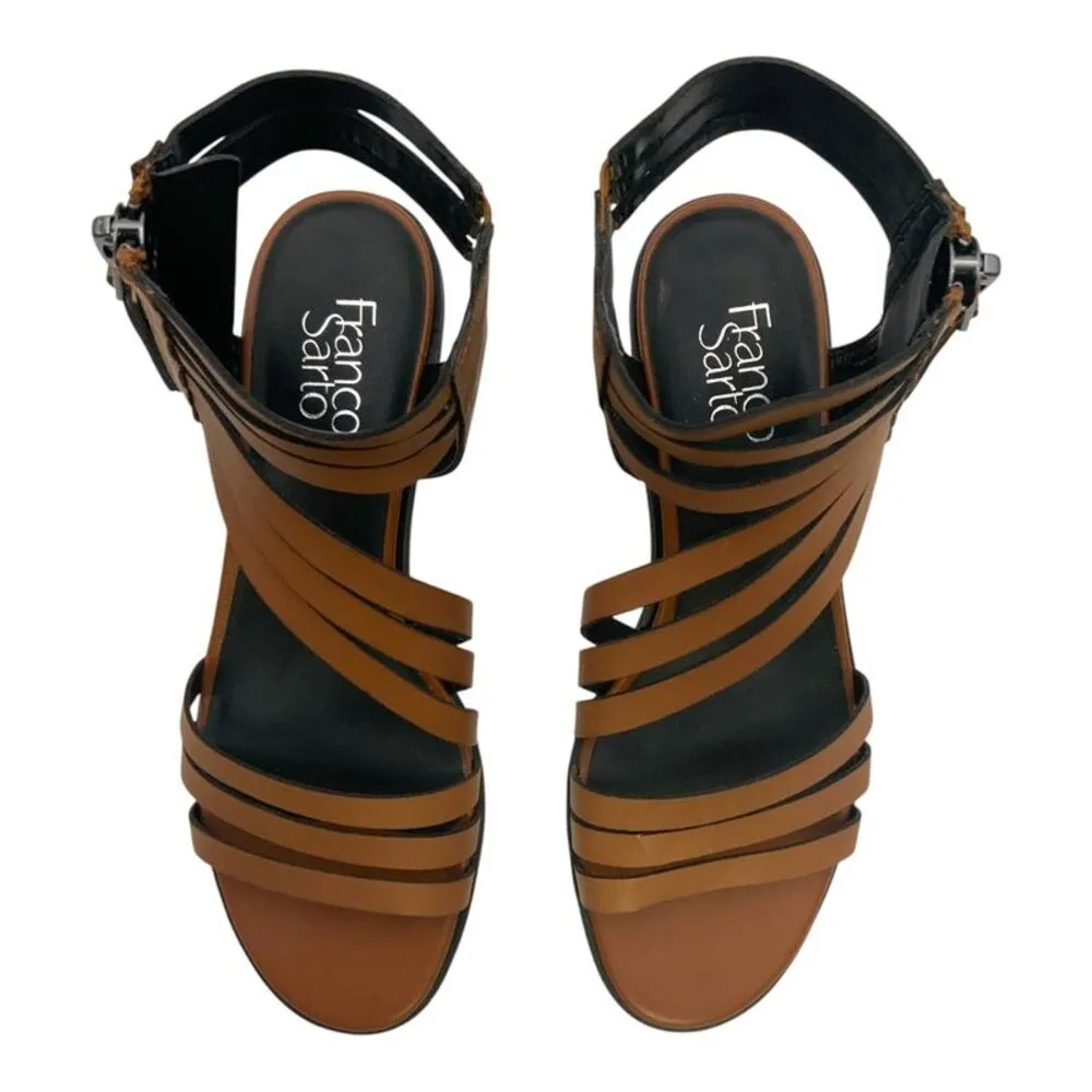 Franco Sarto Elma Ankle Cuff Sandal Brown US Women's 6M - Image 5