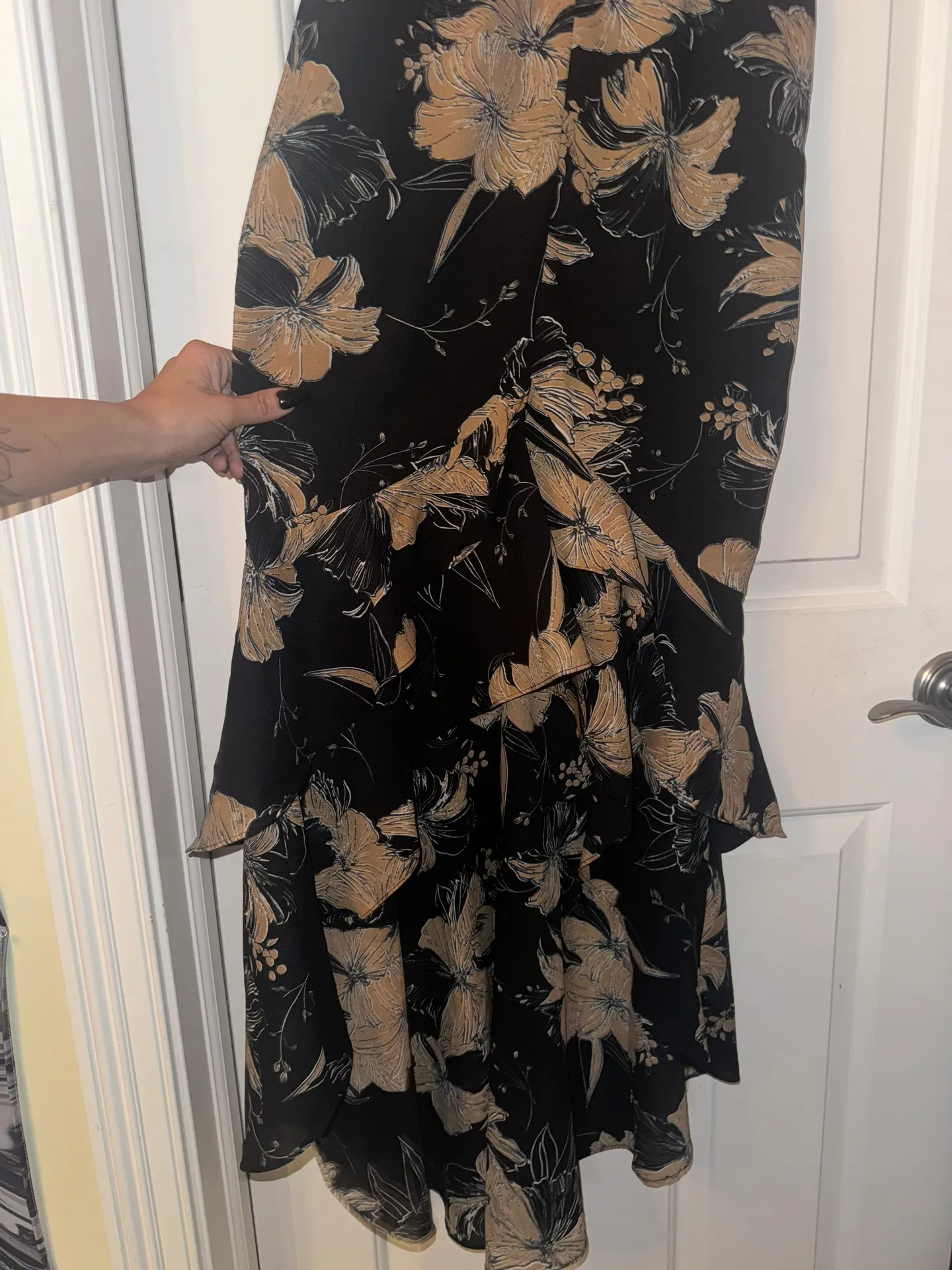 Floral print high low maxi dress - Image 3