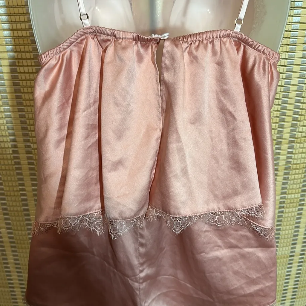 Victoria's Secret Pink Lacy Two Piece CroppedCami Teddy & Sleep Shorts Set Large - Image 11