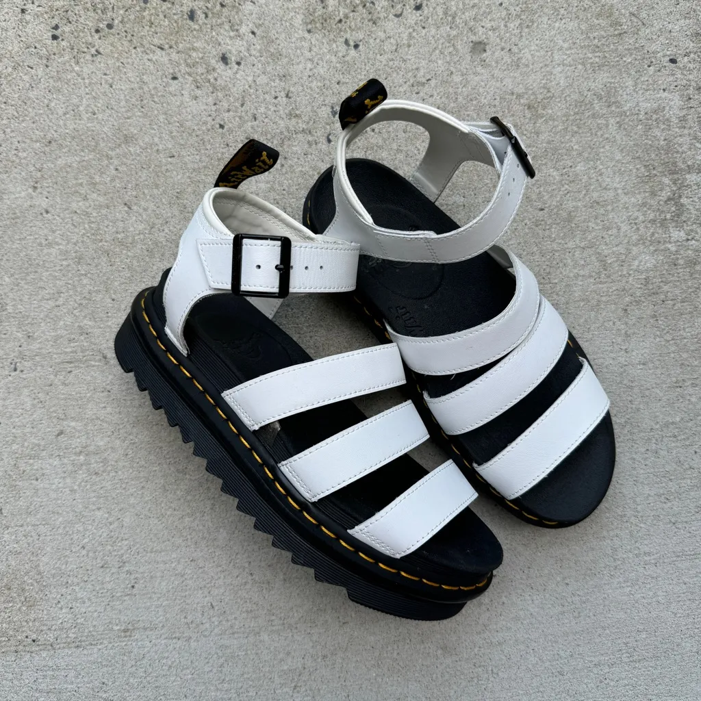 Dr. Martens Blaire Hydro Leather Strap Platform Sandals Chunky size 8 - Image 6