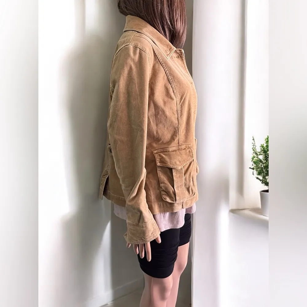 Corduroy Jacket. Beige. Light Brown. Tan - Image 5