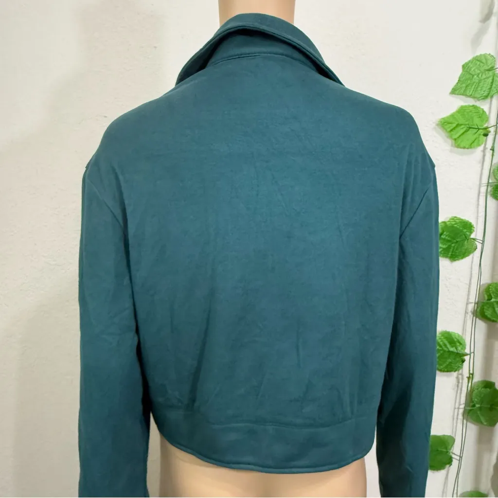 Stylish Green Teal Jacket NWOT Size M - Image 10