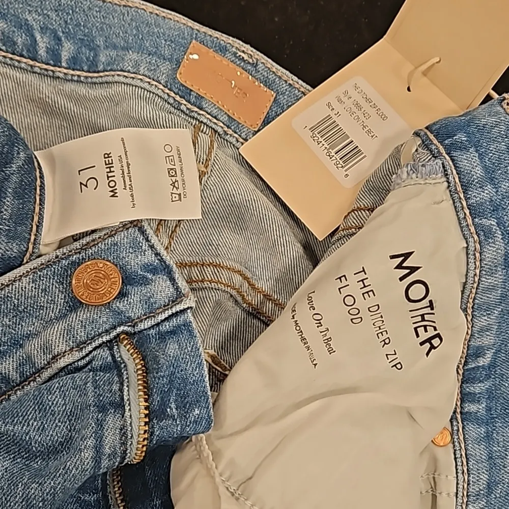 💕MOTHER💕 Ditcher Zip Flood Jeans ~ Love On The Beat 31 NWT Blue - Image 16
