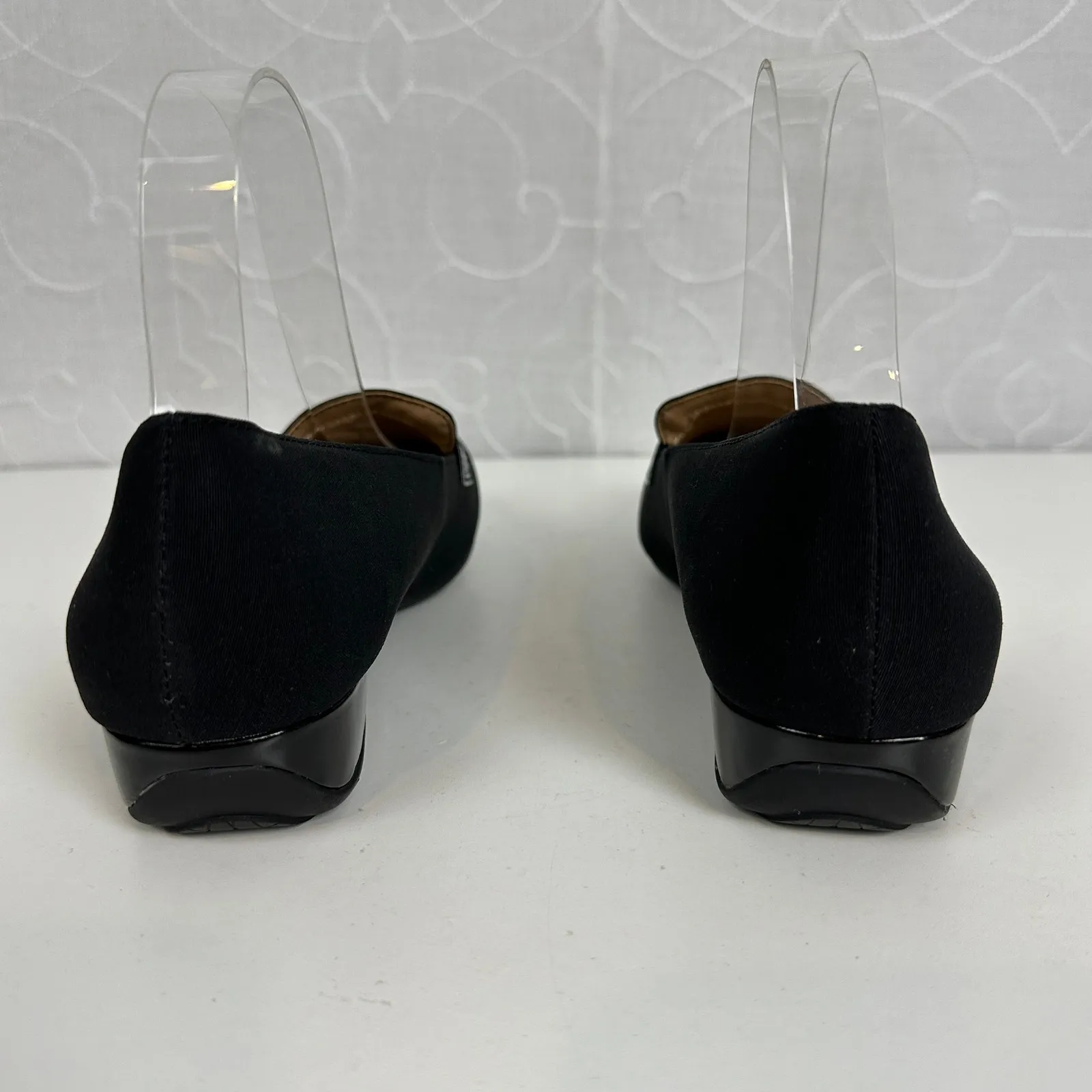 Abella Desiree Women’s Shoes Size 7.5 Black‎ Wedge Slip - Image 6