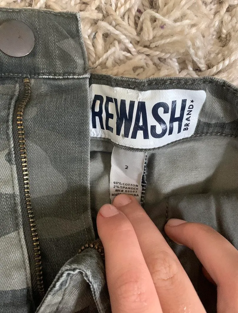 REWASH camp jean shorts  - Image 3