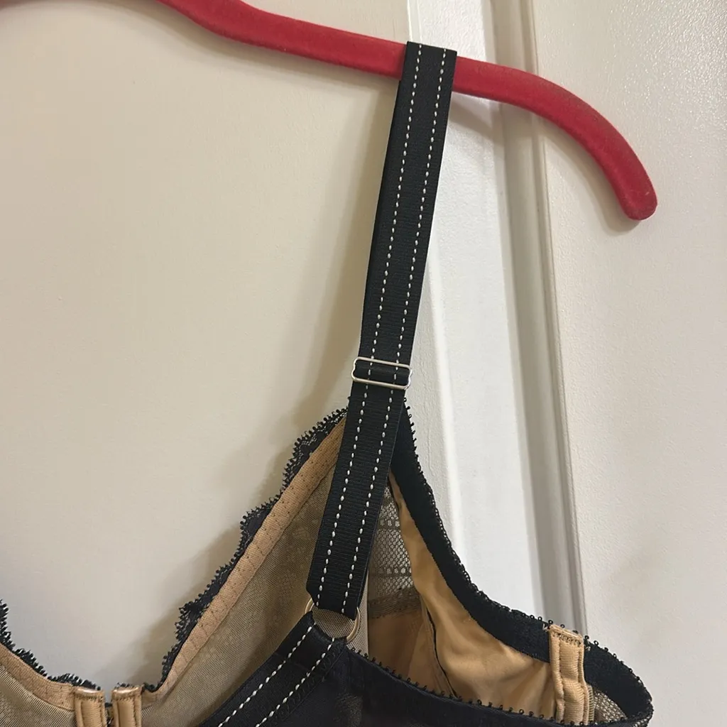 Chantelle Rive Gauche Full Coverage Unlined Bra 36DDD Black - Image 10