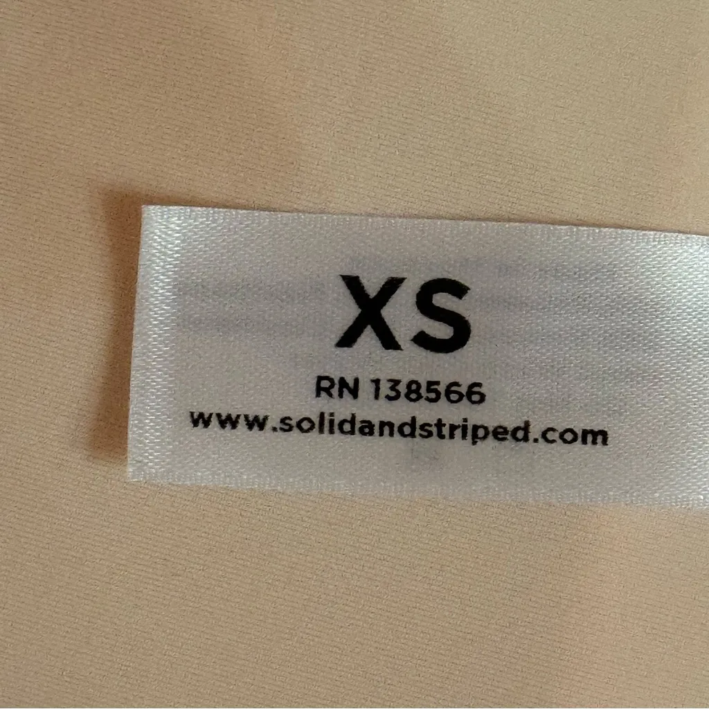 SOLID & STRIPED The Ballerina Coral Nude 1 Piece Swimsuit Size XS - Image 7