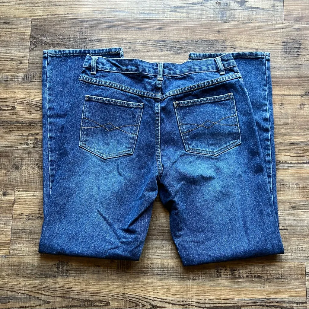 Dont Mess With Texas Womens Straight Leg Denim Jeans Glitter Size 8 Blue - Image 9