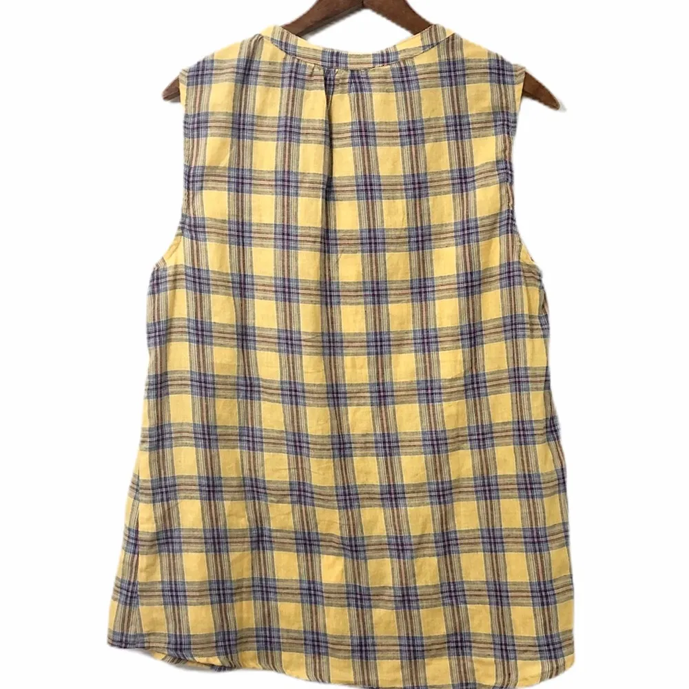 Kori NWT Plaid Sleeveless Blouse - Image 3