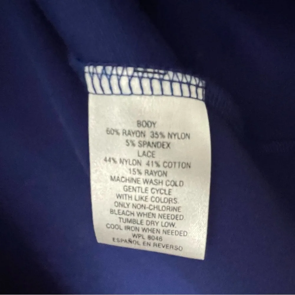 Maison Jules Royal Blue Lace Detail Dress - Size S - Image 35