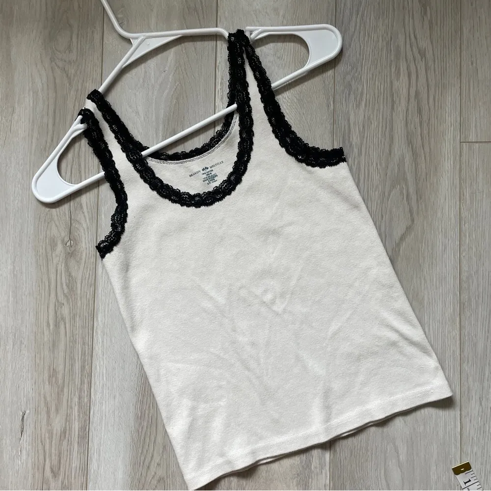 Brandy Melville Ronnie Lace Trim Tank Top Cream (one size) coquette y2k 90s - Image 5