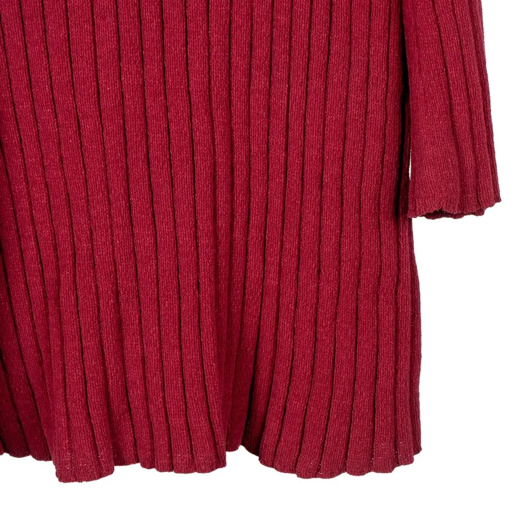 American Eagle Sweater Dress XL Womens Red Long Sleeve Stretch Christmas Classic - Image 3