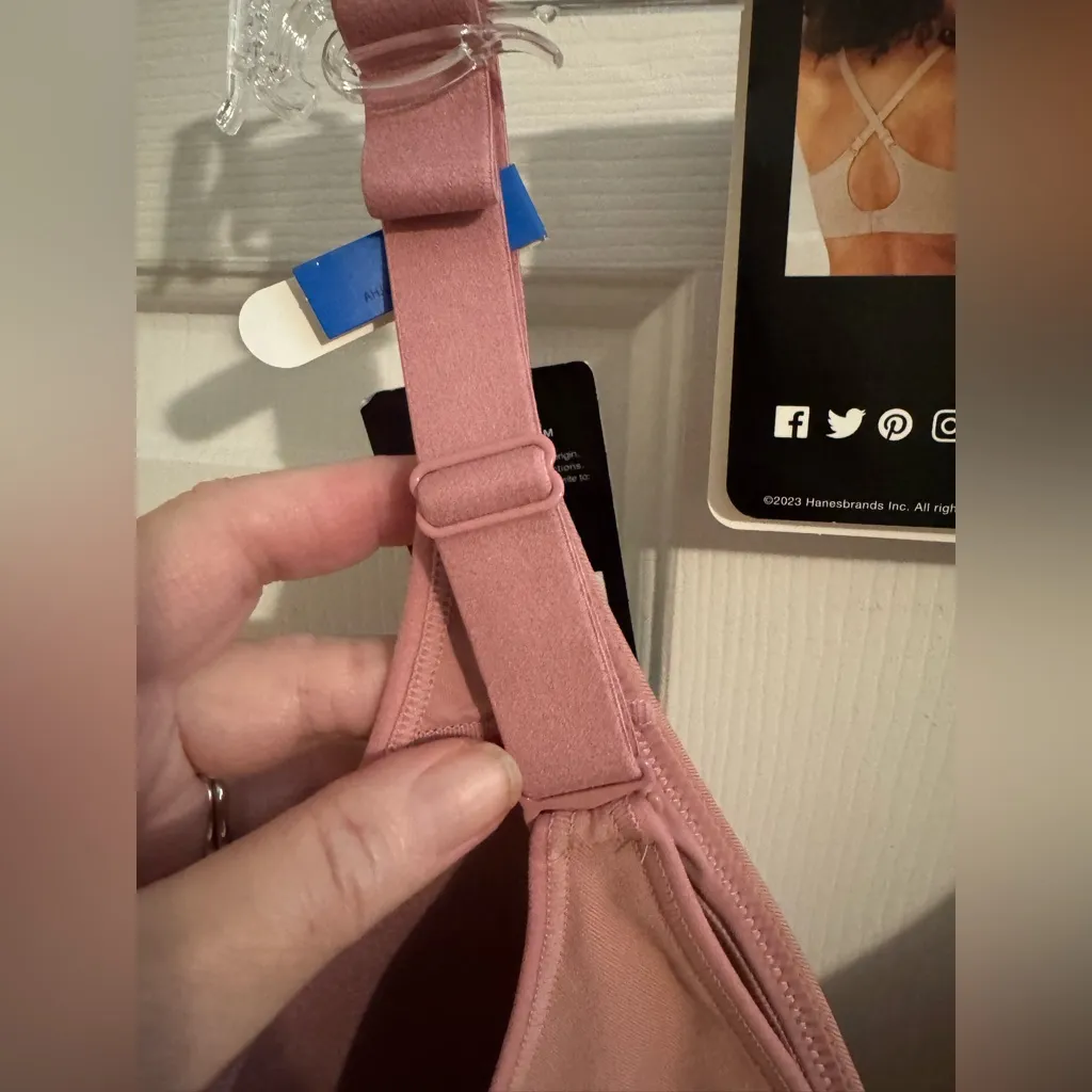 Bali New DF3380 Wireless Lined Comfort Revolution Seamless Bra Pink Mauve XL - Image 6