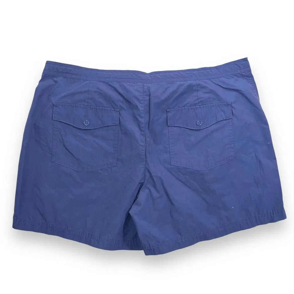 Columbia Womens Outdoor Hiking Shorts Blue Lightweight Summer XL - Image 8