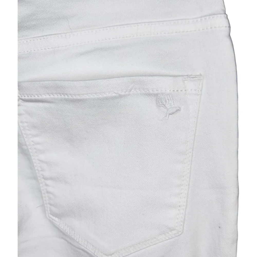 Martha Stewart Women's Jeans Size 8 White Knit Denim Ankle Pull On Elastic NWOT - Image 7