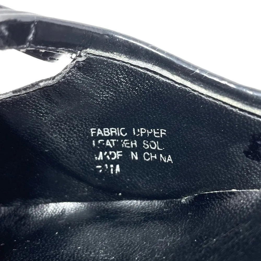 ANNE KLEIN 2 black fabric heeled mules, size 7.5 - Image 13