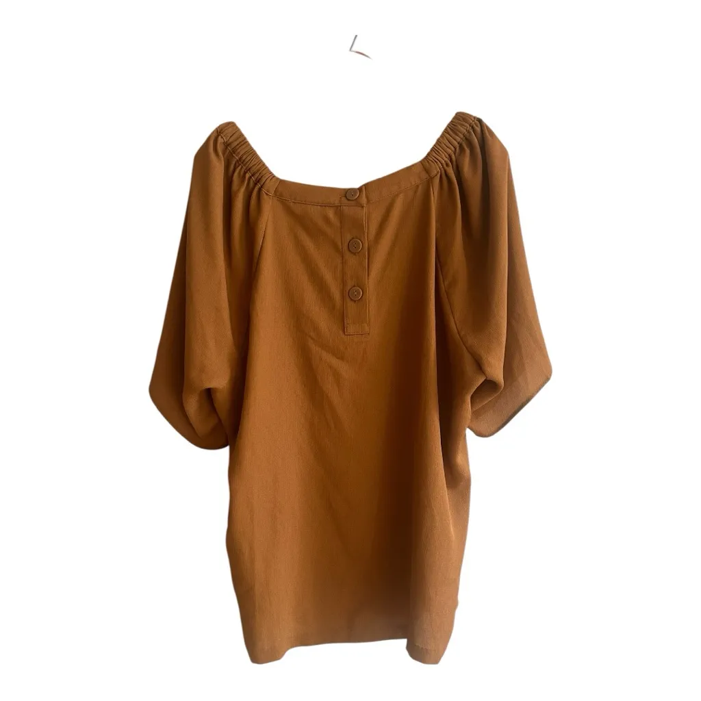 Prologue caramel color brown blouse XXL - Image 2