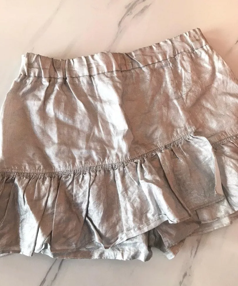 ZARA METALLIC PLEATED SKIRT - Image 4