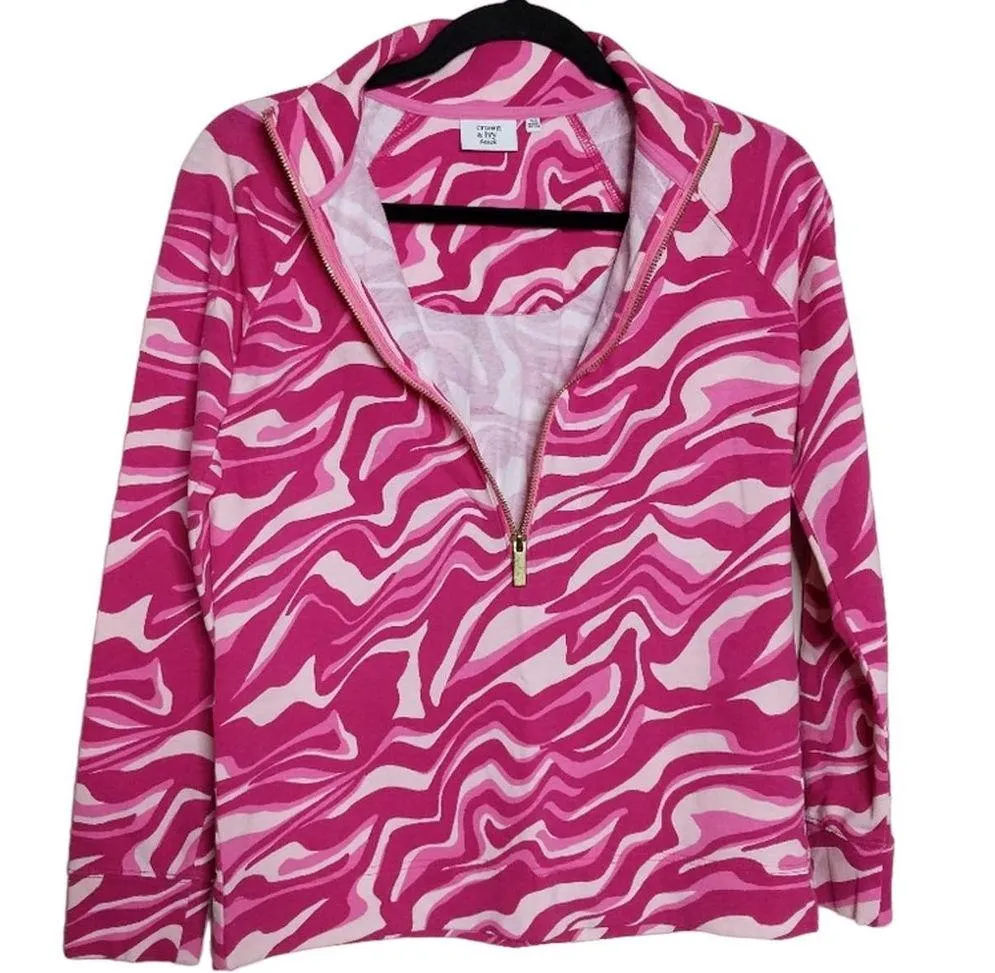 Crown & Ivy Beach Half-zip Pullover - Sz XS - EUC - Image 3