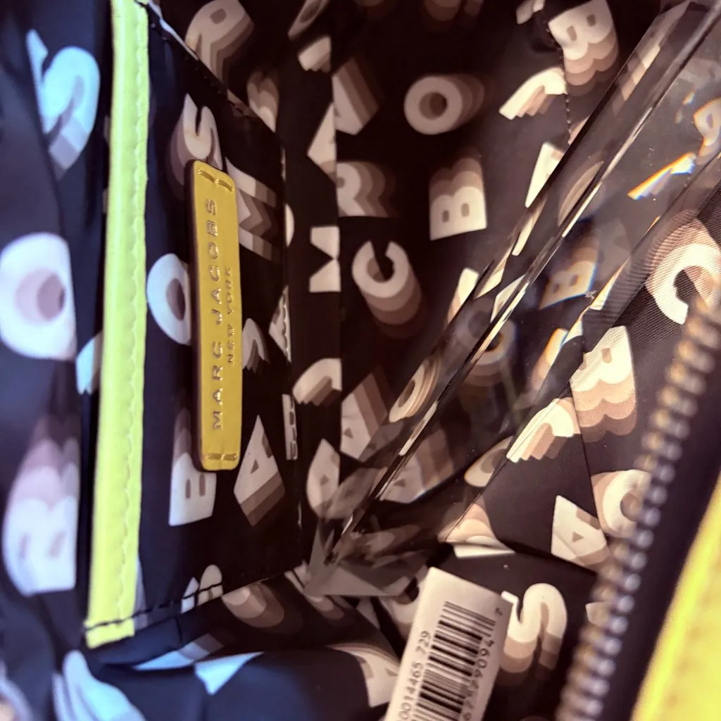 Marc Jacobs Flash Leather Shoulder Bag Lemon - Image 11