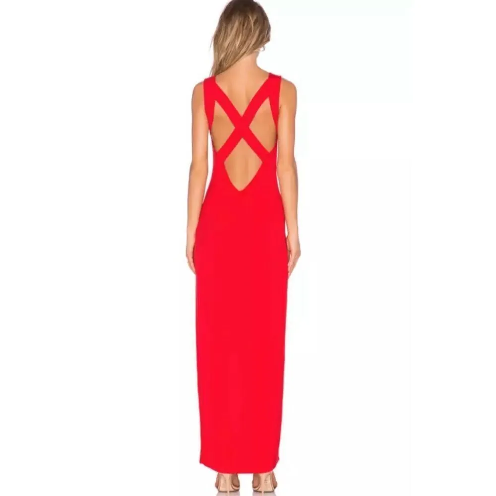 ✨NWT Lovers + Friends Passion Maxi Tank Red Sz XS Dress✨ - Image 4