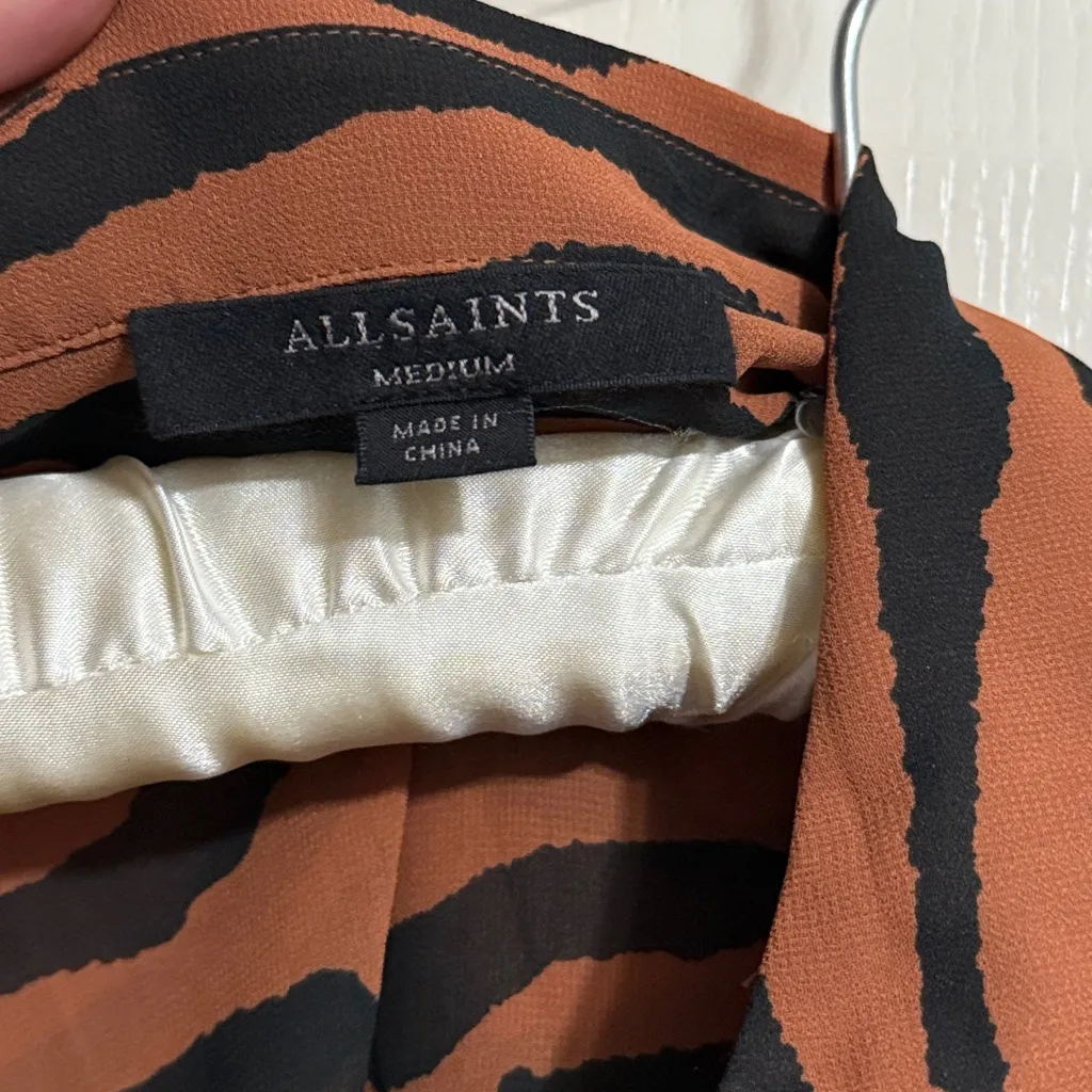 💙 All Saints Adeliza Zephyr Animal Print Shirt - Image 5