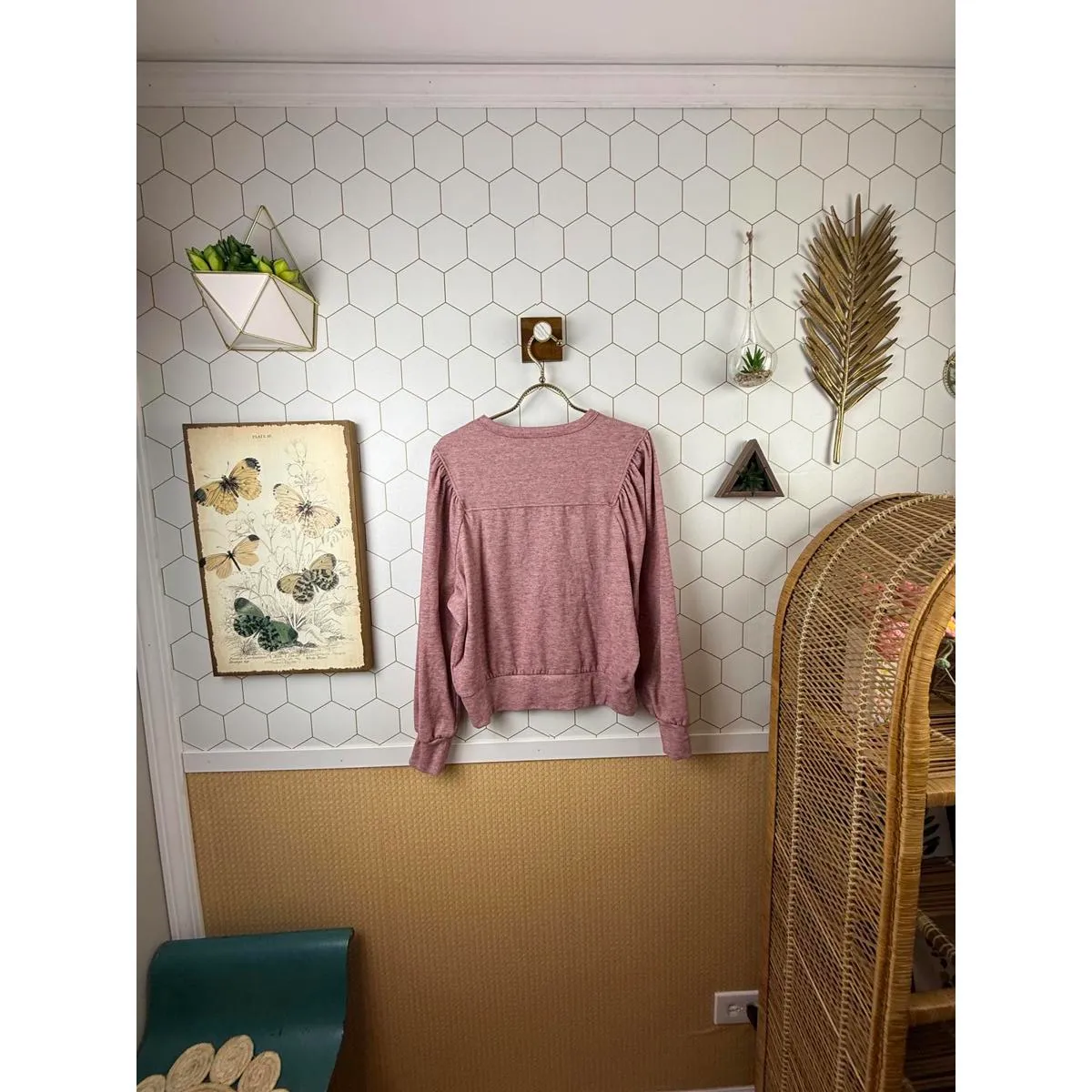 Evereve Pink Kylar Pleated Sleeve Pullover - Size - Small - Image 2