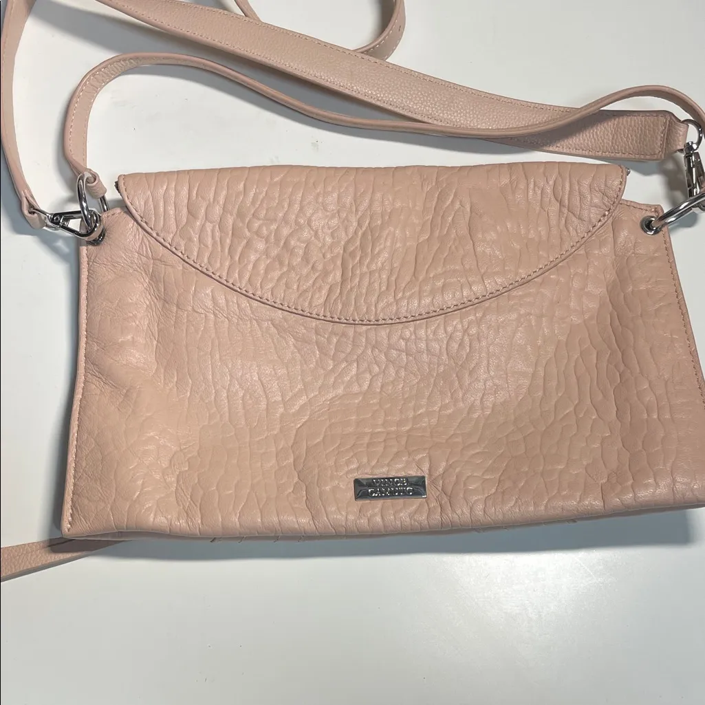 Vince Camuto  Blush Leather Crossbody‎ Bag - Image 4