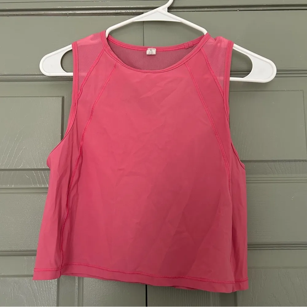 Lululemon Sculpt Tank Cropped Guava Pink - Image 3