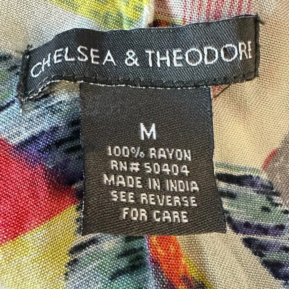 Chelsea & Theodore Wide Leg Bohemian Harem Romper Jumpsuit Size Medium Summer Gray - Image 8