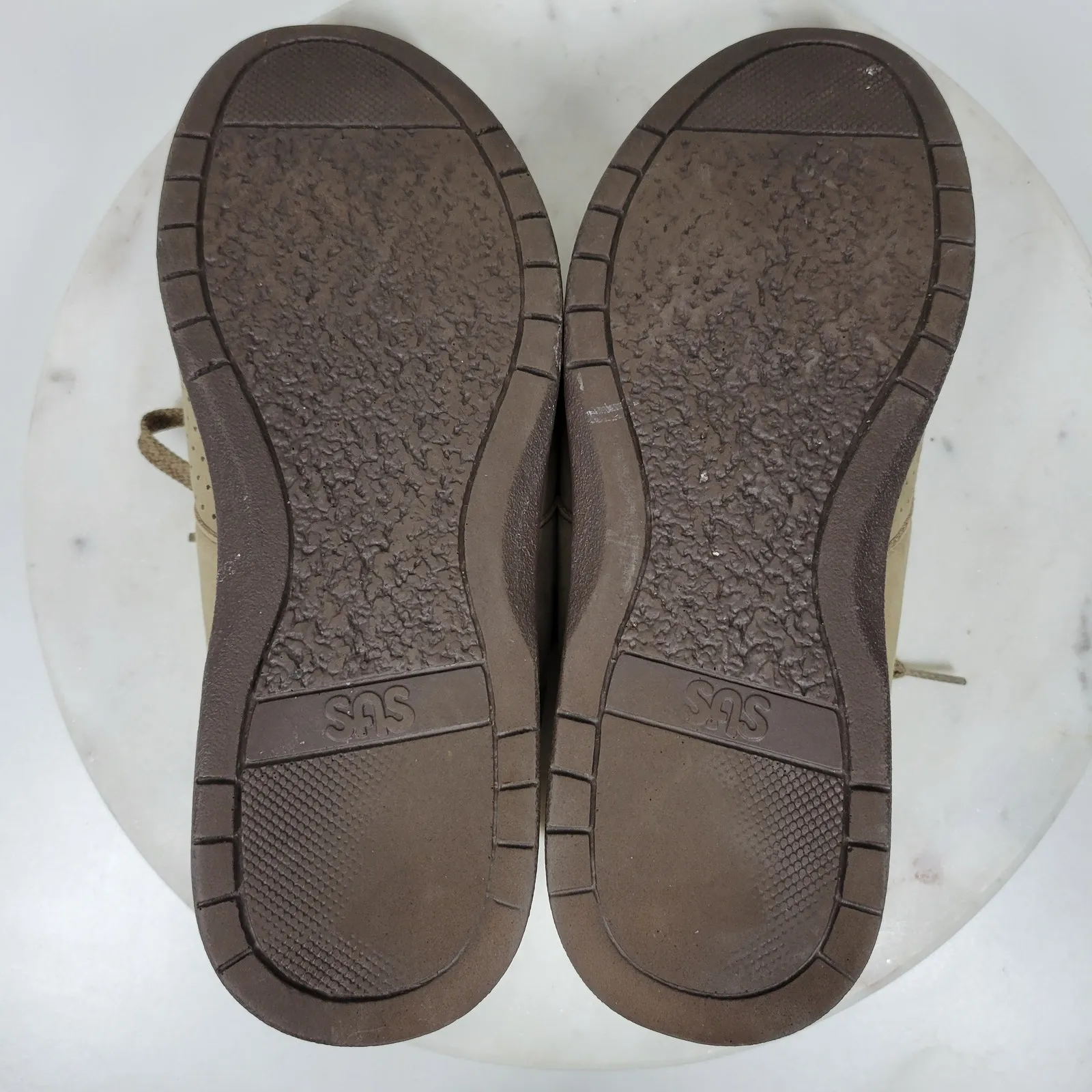 SAS Free‎ Time Womens Shoes 8WW Tan Suede Walking Sneakers Comfort Lace Upw Size 8 - Image 5