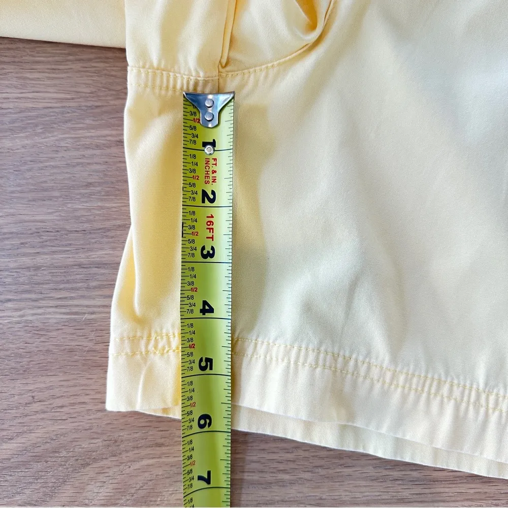 VINTAGE White Stag Cargo Shorts Size 10 29" Yellow 100% Cotton Rope Tie Coastal - Image 8