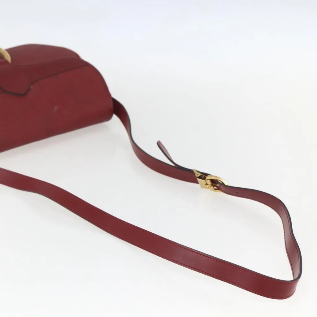 Christian Dior Trotter Canvas Shoulder Bag PVC Red Gold Authentic - Image 8