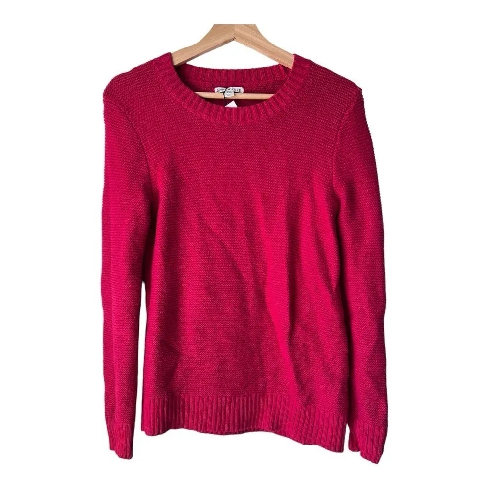 Women's  J.Crew Mercantile sweater light red merino mange long sleeve size XXS. - Image 2