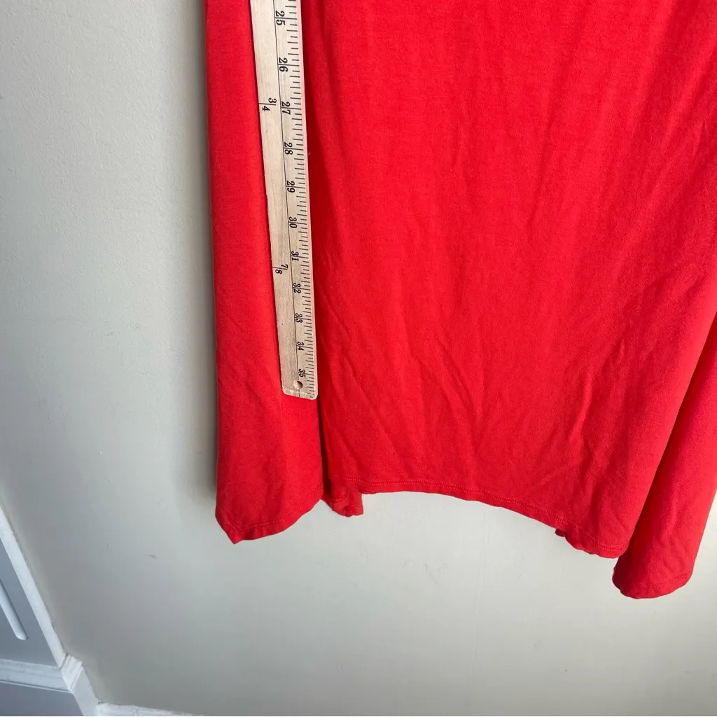 Eileen Fisher‎ $198 Stretch Cowl Neck Firefly Red Orange Dress Size XS - Image 11