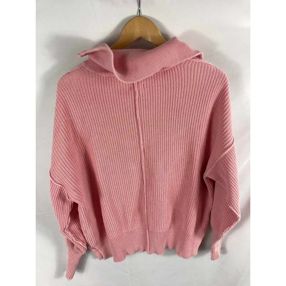 Aerie Beyond Quarter Zip Sweater Pink Size XXS - Image 4