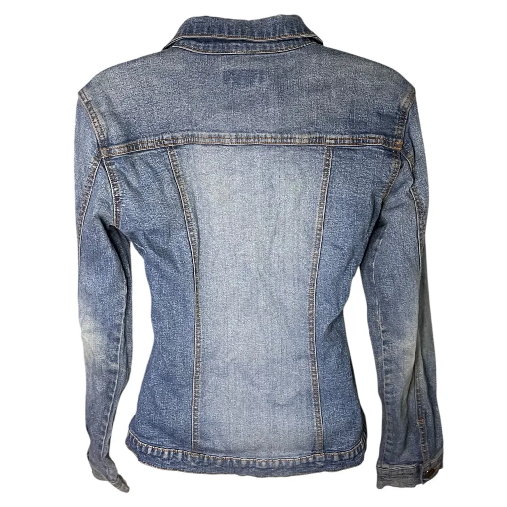 Vintage Y2K Glassons Jean Jacket Denim Indigo 8 - Image 5