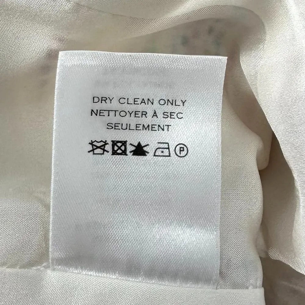 Charlotte Brody Tweed Skirt Cream with Multicolors Size 6 - Image 8