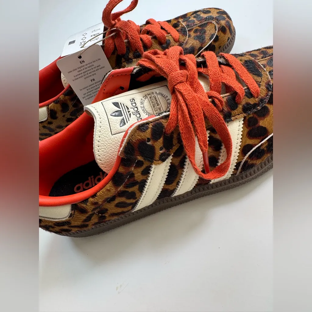 Adidas Samba OG Leopard Cheetah size 8 NEW - Image 14