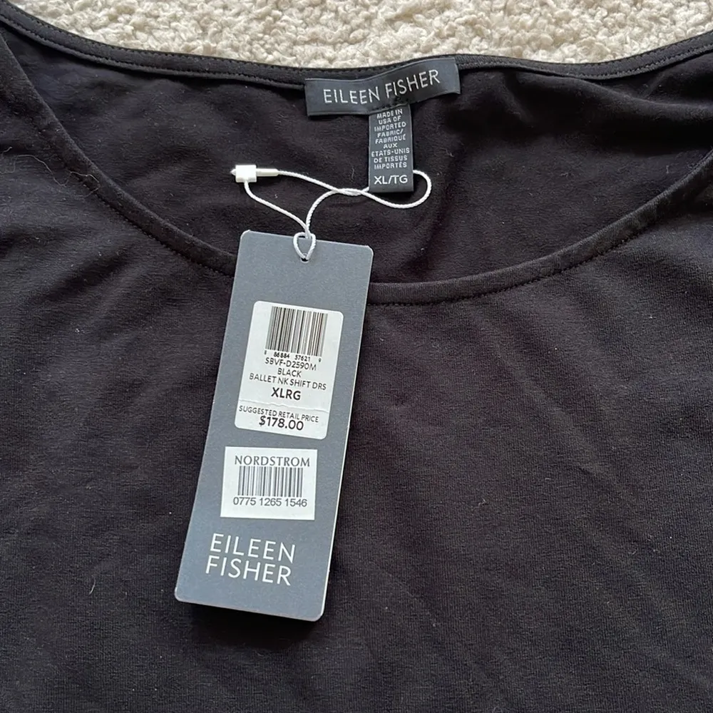 Eileen Fisher Ballet Neck Shift Dress - NWT - XL RG - Image 2