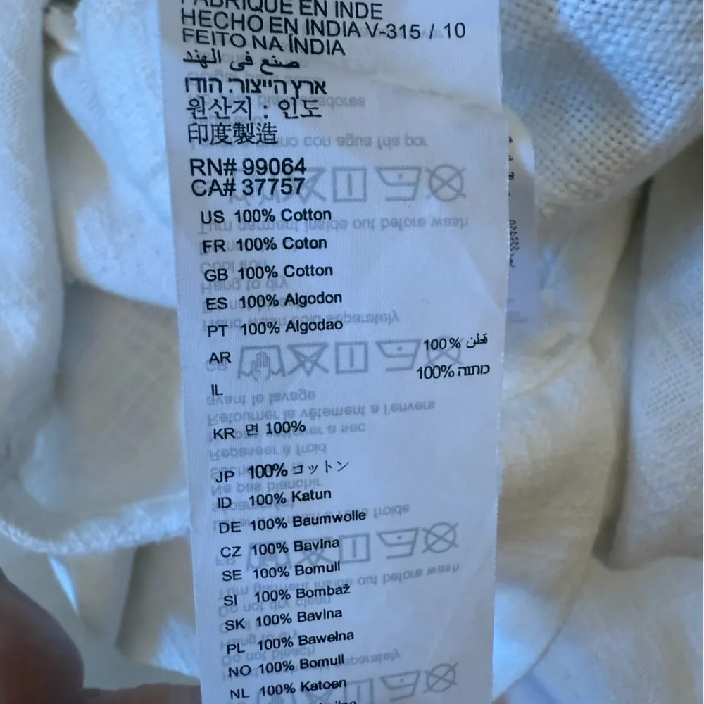 Billabong White Paint The Town Cropped Jumpsuit Sleeveless Smocked Size Large - Image 8