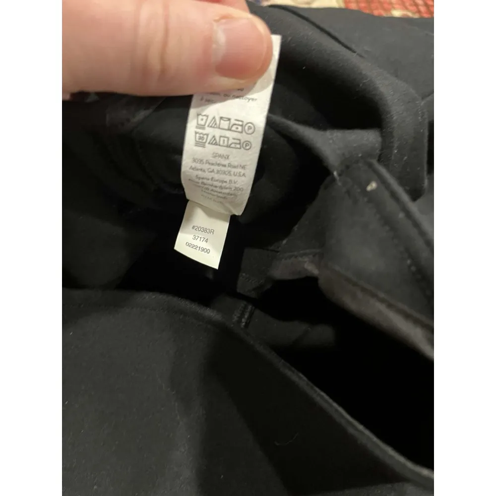 Women’s Spanx The Perfect Jumpsuit Black Sleeveless Stretch Wide Leg Jumpsuit - Image 6