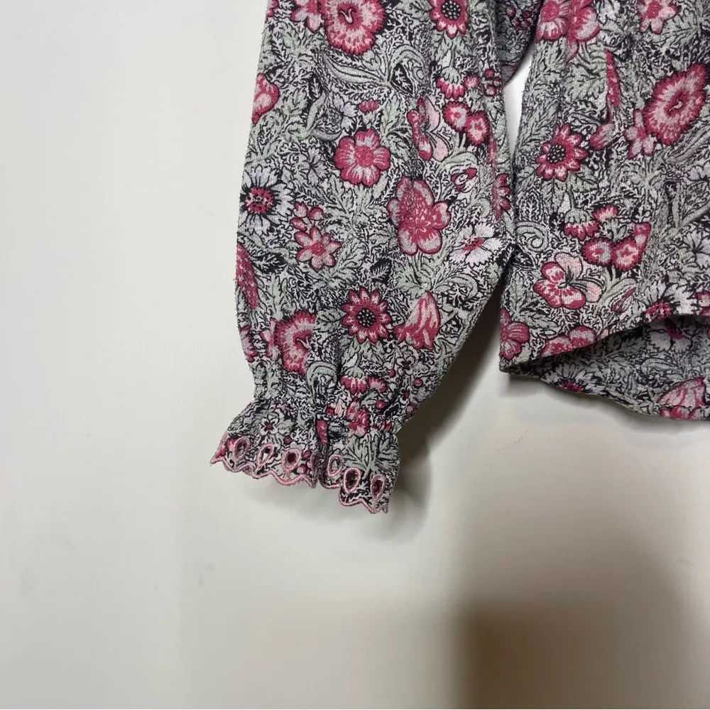 La vie Rebecca Taylor Camila soft crepe blouse sz S - Image 4