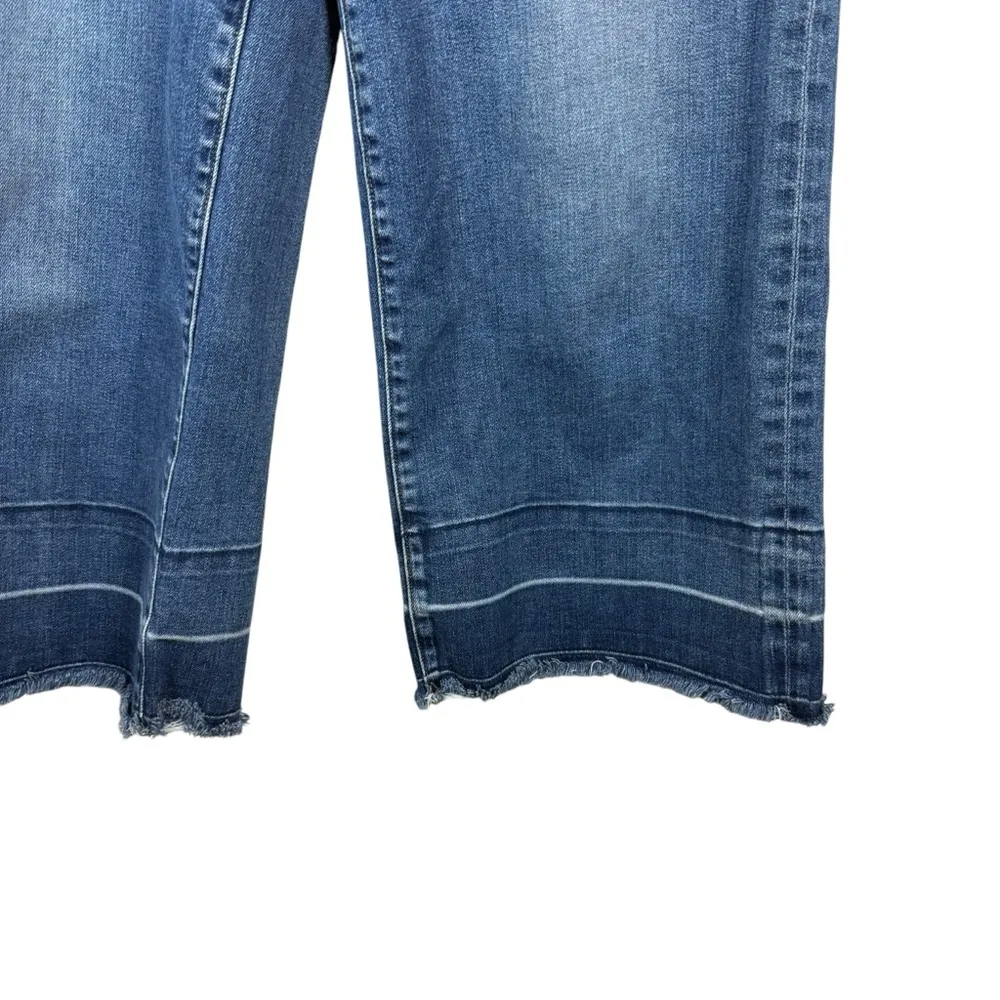 McGuire Anthropologie Bessette High-Rise Culotte Flare Jeans Blue Size 26 - Image 5