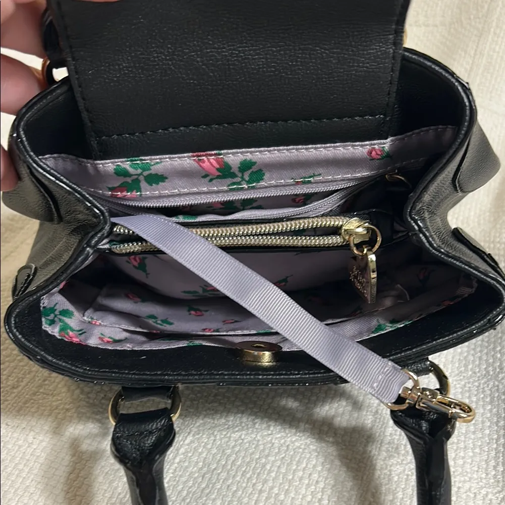 BETSEY JOHNSON Black Textured Satchel - Image 9