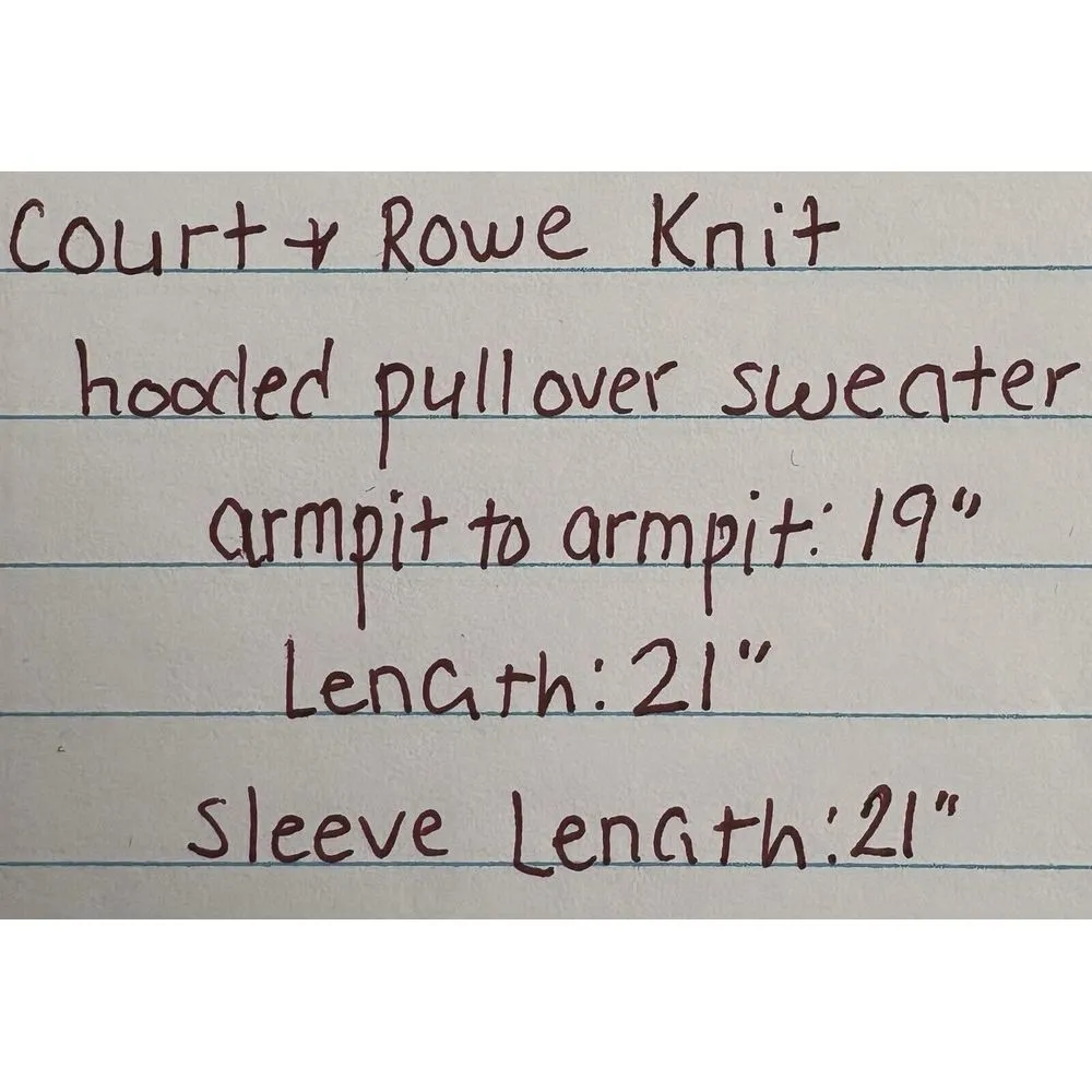 COURT & ROWE‎ Hooded Cable Knit Bennett Sweater Cool Mint Green Size M Size M - Image 9