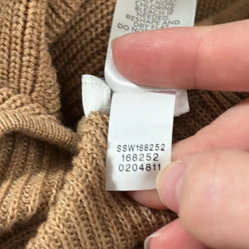 J.Jill yak hair blend fringed short sleeve Sweater top in tan Size XS/S Petite - Image 8