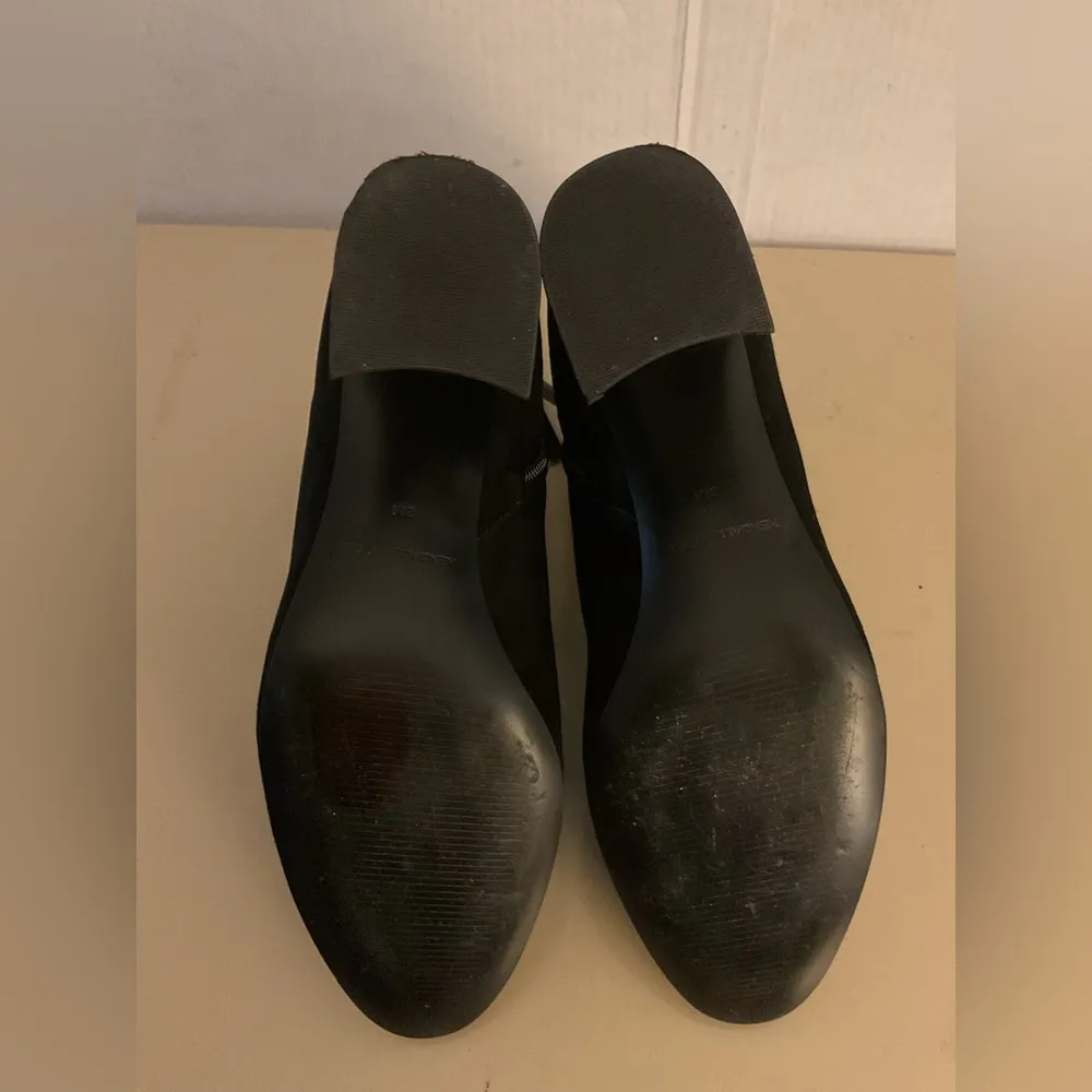 Kendall + Kylie women black suede Chelsea heel boots size 8 - Image 5