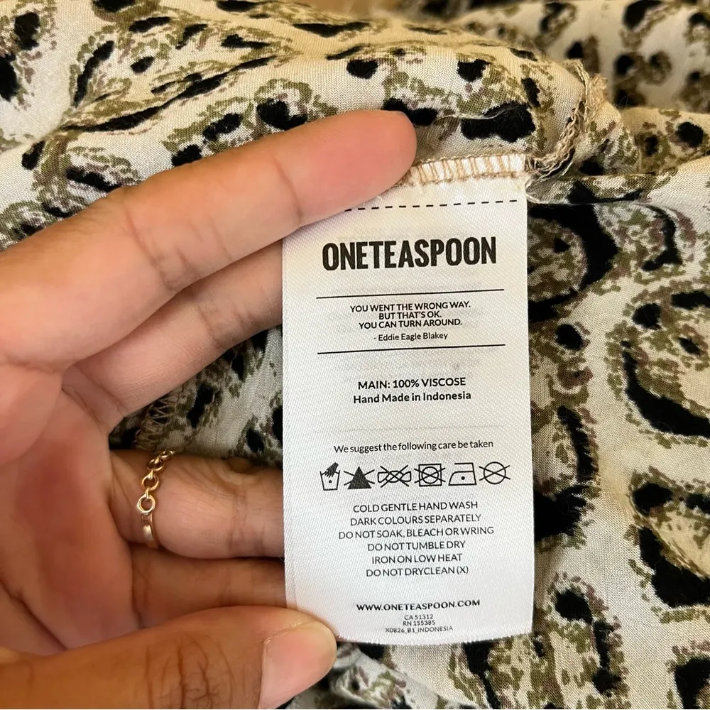 One Teaspoon Stone Leopard Shirt - Image 8