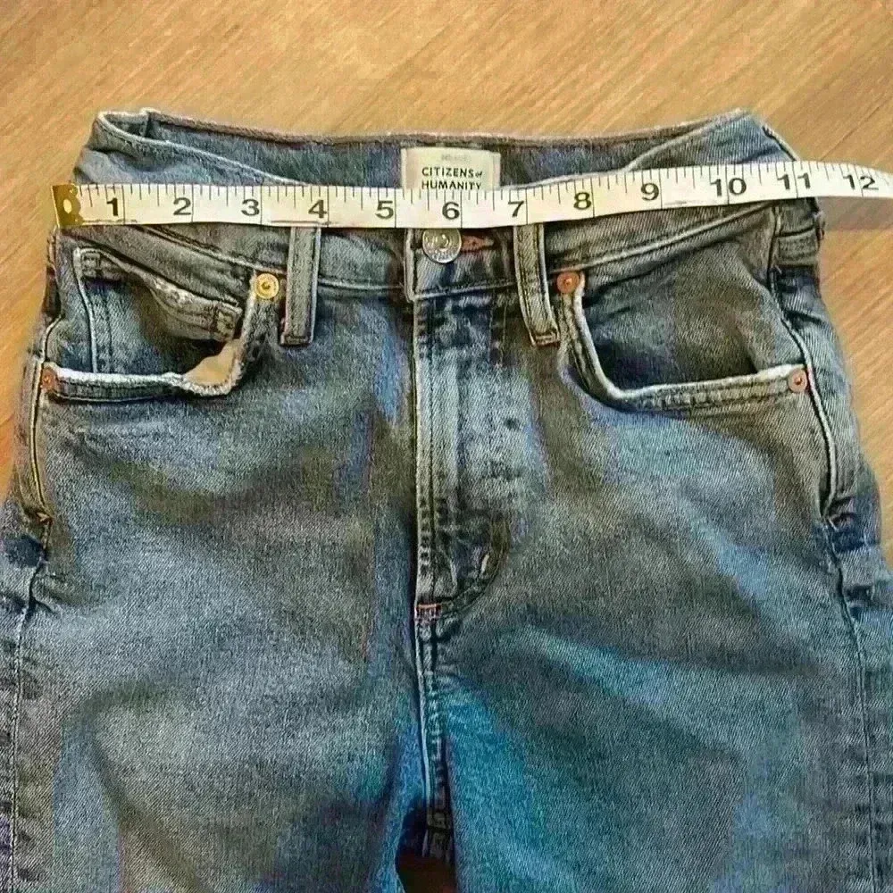 Citizens of Humanity Daphne Cropped High-Rise Stovepipe Jeans sz 23 - Image 3